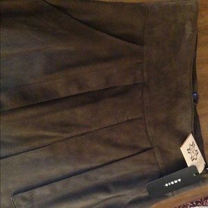 Akris Lamb Suede Skirt